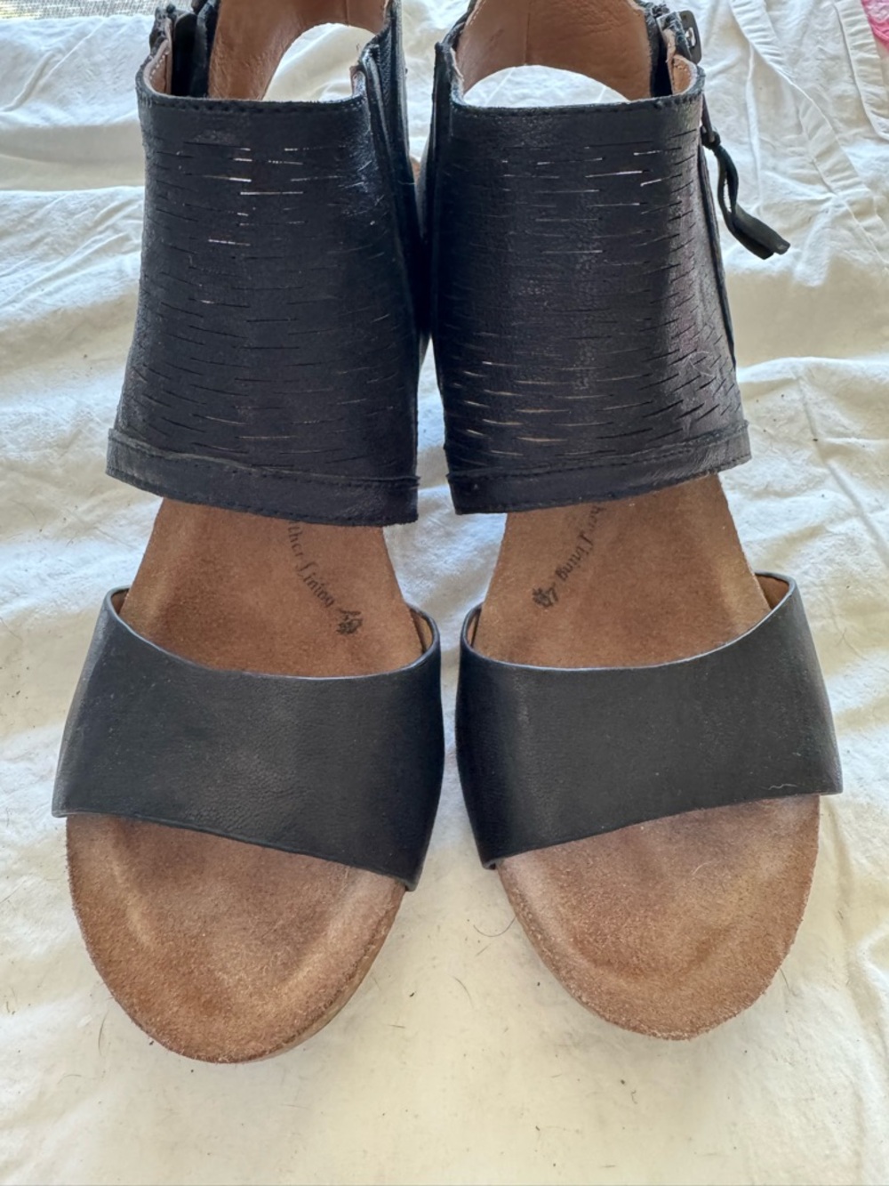 Sofft leather sandals with heel